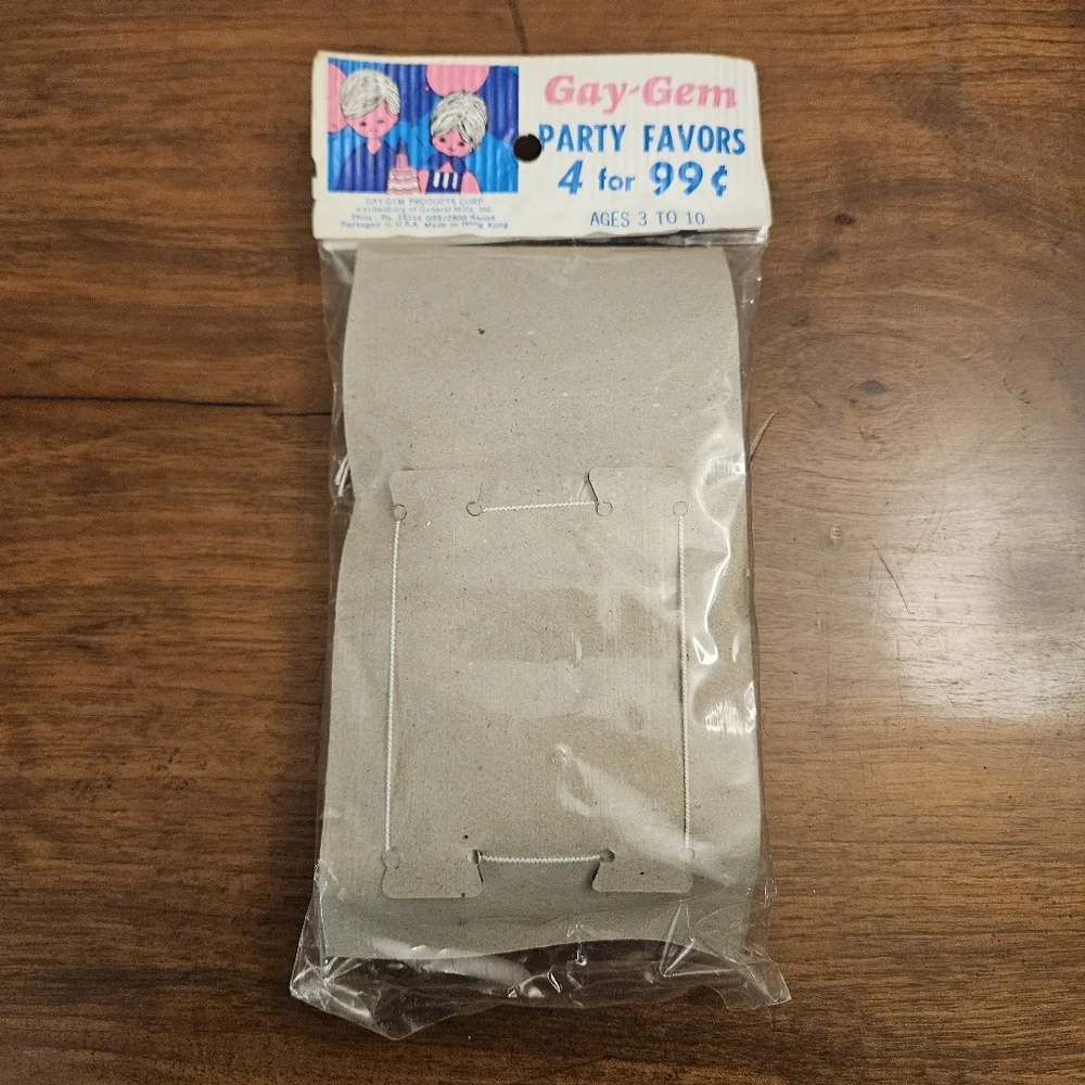 Gay-Gem 6 Party Favors Foam Pandas Vintage Hong Kong Sealed Package‎